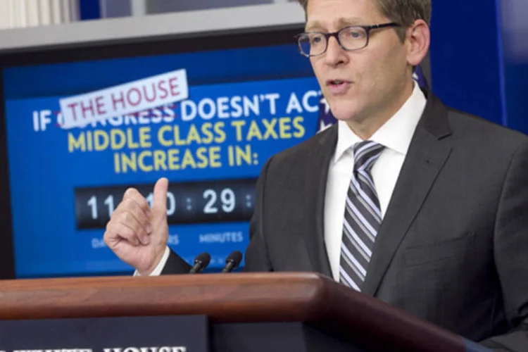Jay Carney: "Ele não é um ativista de direitos humanos, ele não é um dissidente. Ele é acusado de vazar informações confidenciais" (.)