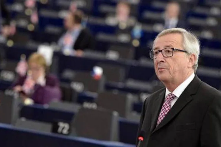 Juncker: "objetivamente estou enfraquecido, já que o LuxLeaks leva a crer que teria participado de manobras que não correspondem às regras elementares de ética e moral" (Frederick Florin/AFP)