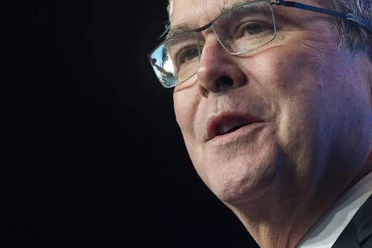 
	&quot;Vou concorrer para ganhar&quot;, declarou Jeb Bush
 (AFP)
