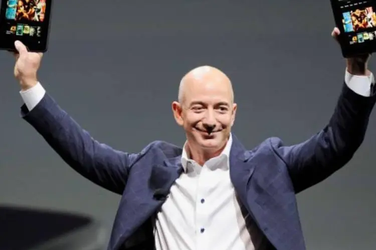 
	O CEO da Amazon, Jeff Bezos; empresa estreou hoje sua loja de e-books no Brasil com cat&aacute;logo e pre&ccedil;o melhores do que os concorrentes
 (Gus Ruelas/Reuters)