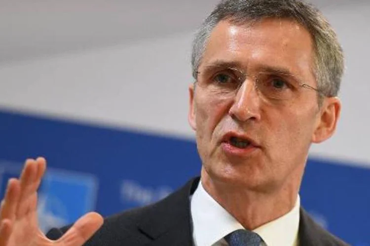 
	O secret&aacute;rio-geral Jens Stoltenberg: A Ge&oacute;rgia, que tenta h&aacute; v&aacute;rios anos entrar para a Otan, apesar da oposi&ccedil;&atilde;o da R&uacute;ssia - pa&iacute;s com o qual travou uma r&aacute;pida guerra em 2008 - &quot;tem todos os meios para progredir at&eacute; uma ades&atilde;o&quot;, disse
 (Emmanuel Dunand/AFP)