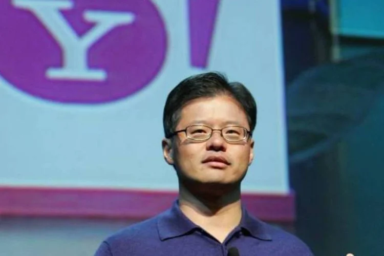Uma transação como essa envolveria a venda final da participação de Yang no Yahoo, que era de 3,63% em 2 de abril (Ethan Miller/Getty Images)