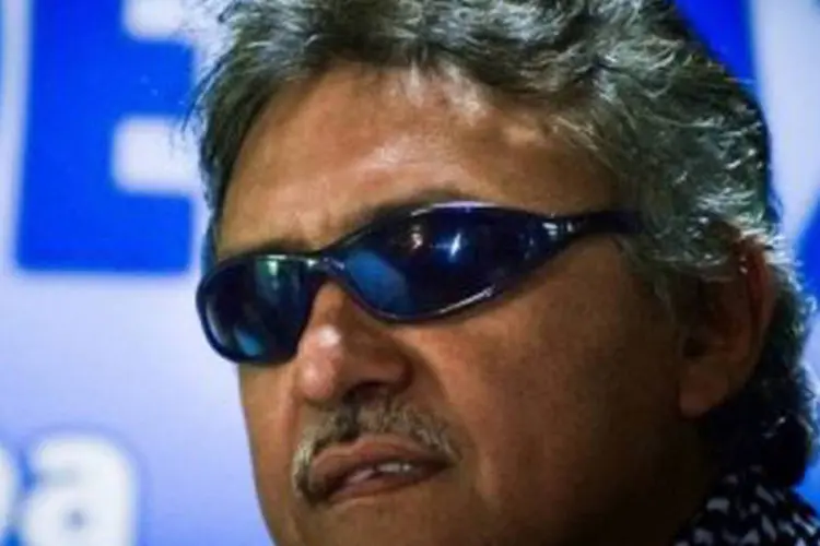 O líder das Farc Jesús Santrich: o governo e a guerrilha, que iniciaram suas negociações de paz em Havana no dia 19 de novembro, discutem atualmente o ponto dois de uma agenda de cinco, que abrange a participação política. (Adalberto Roque/AFP)