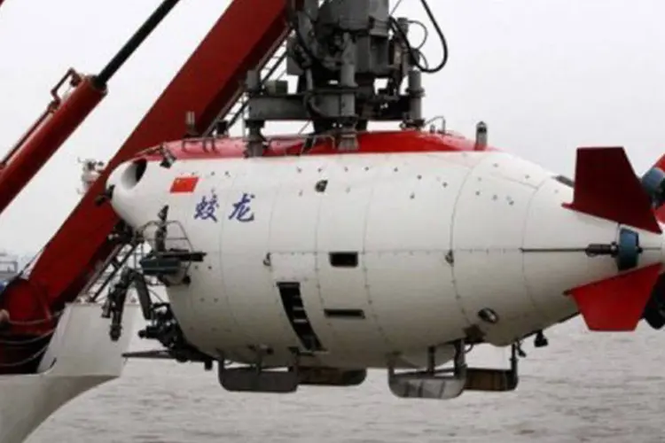 "Jiaolong" é destinado à pesquisa científica e à exploração das riquezas naturais do fundo do mar (AFP)
