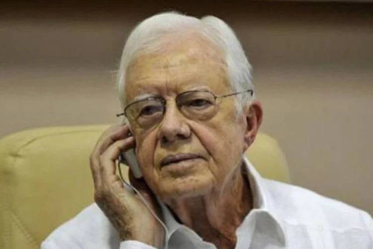 O ex-presidente norte-americano Jimmy Carter: visita à Coreia do Norte vai durar 3 dias (Adalberto Roque/AFP)