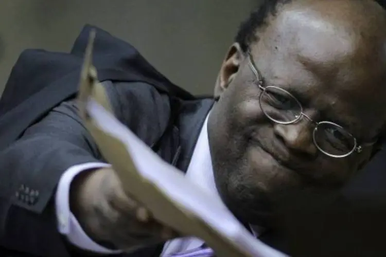 O ministro do Supremo Tribunal Federal (STF), Joaquim Barbosa, relator do processo (Ueslei Marcelino/Reuters)