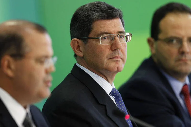 
	Joaquim Levy, indicado para assumir o Minist&eacute;rio da Fazenda, durante an&uacute;ncio da nova equipe econ&ocirc;mica
 (Ueslei Marcelino/Reuters)
