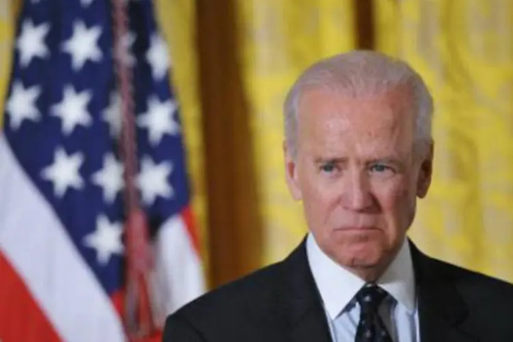 O vice-presidente dos Estados Unidos, Joe Biden: Biden "saudou os progressos realizados" em Kiev (Mandel Ngan/AFP)