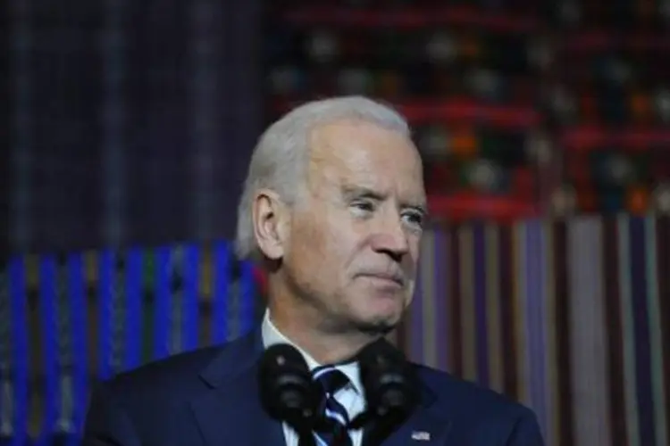 O vice-presidente americano Joe Biden: ele disse que a carta de senadores "está abaixo da dignidade de uma instituição que eu reverencio" (Johan Ordonez/AFP)