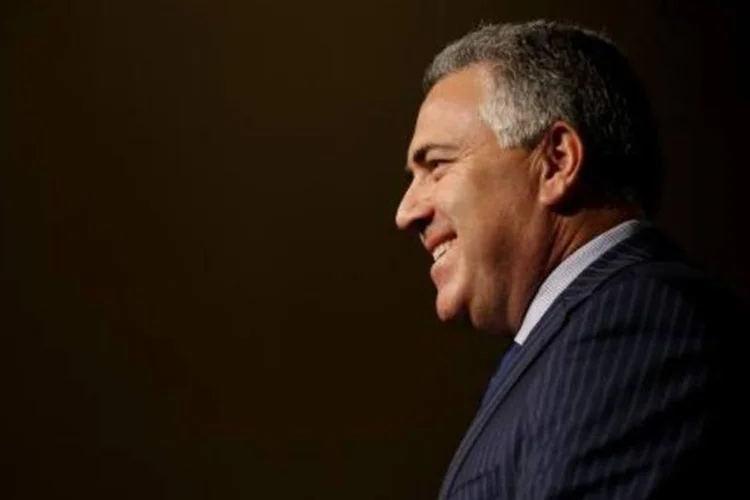 Ministro australiano, Joe Hockey, discursa em um foro de investimento do G20 em Sidney  (Nikki Short/AFP)