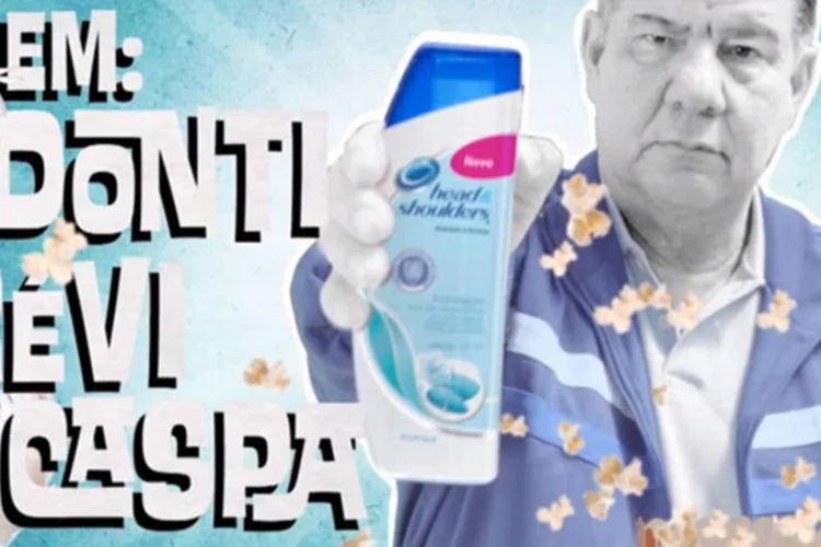 Joel Santana em campanha da marca: piada com seu inglês inigualável já foi usada anteriormente pela Pepsi, agora é reciclada pela Procter & Gamble (Reprodução)