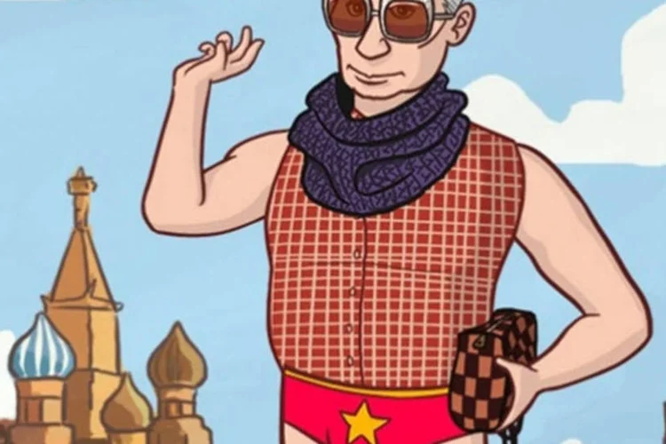 Jogo que ridiculariza Vladimir Putin: foram mais de 60 mil acessos desde o lançamento do jogo na semana passada e que já existem 2 mil criações registradas (Reprodução)