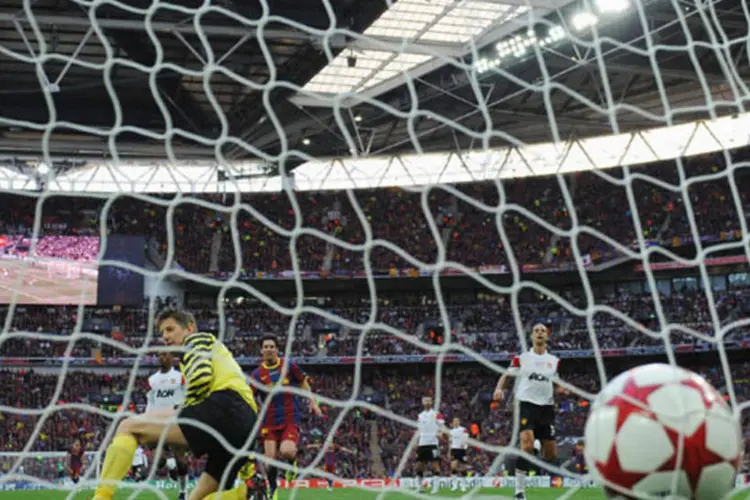 Gol do Barcelona: A tecnologia serviria para mostrar se uma bola entrou ou não no gol (Getty Images)