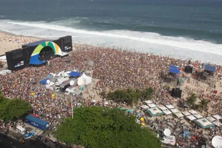 Comemoração da escolha do Rio para sediar os Jogos: carioca pode acompanhar as obras por meio de câmeras espalhadas pela cidade (Rafael Campos/Contigo)