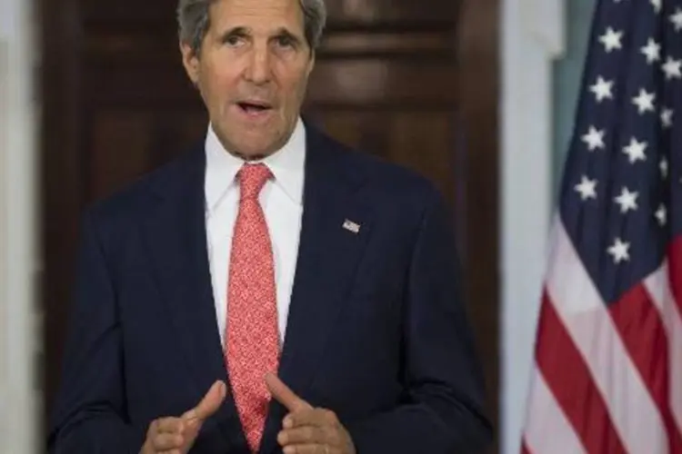 
	O secret&aacute;rio de Estado americano, John Kerry: o&nbsp;termo apartheid &quot;&eacute; uma palavra que seria melhor deixar de fora do debate aqui&quot;&nbsp;
 (Saul Loeb/AFP)