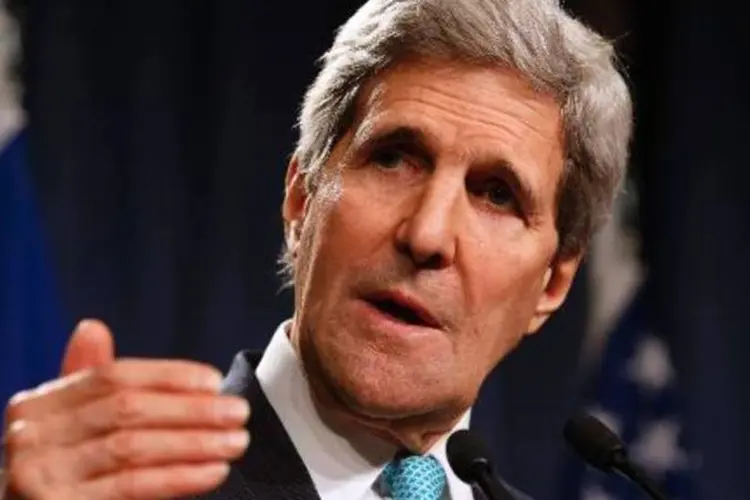 
	John Kerry: secret&aacute;rio disse que governos autocr&aacute;ticos veem a comunica&ccedil;&atilde;o livre e aberta como uma amea&ccedil;a
 (Jim Bourg/AFP)