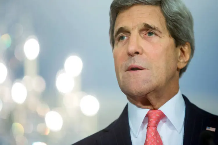 
	John Kerry: &ldquo;Nosso comprometimento ser&aacute; medido mais provavelmente em anos, mas nossos esfor&ccedil;os j&aacute; est&atilde;o tendo um impacto significativo&rdquo;
 (Jonathan Ernst/Reuters)