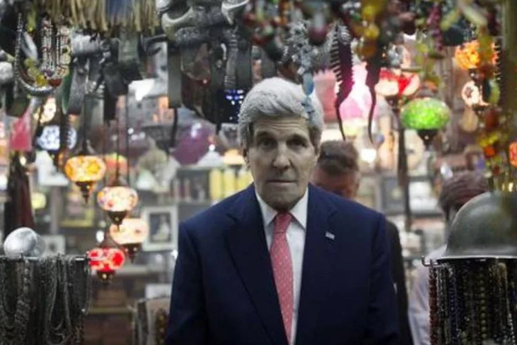 O secretário de Estado americano, John Kerry: "estamos, obviamente, entrando em um momento-chave nas negociações referentes ao programa nuclear iraniano" (Nicholas Kamm/AFP)
