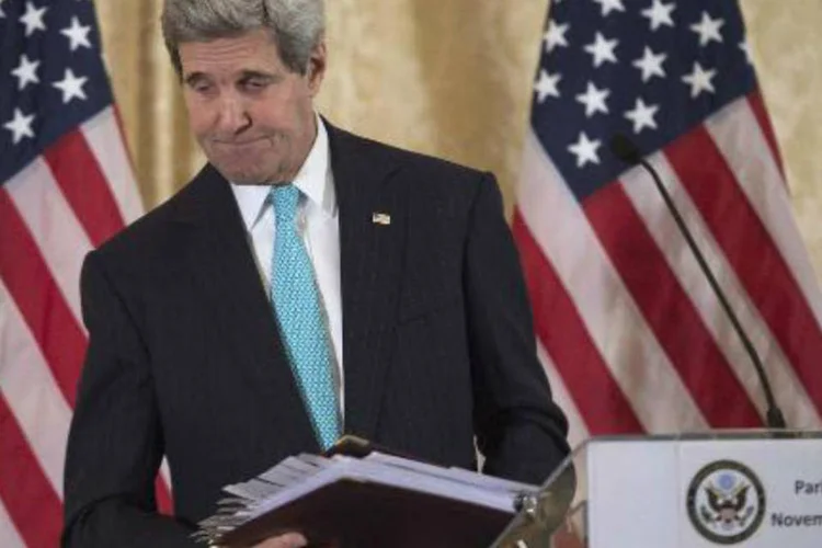 John Kerry: "Não prevemos ir além dessa data (24 de novembro)" (AFP)