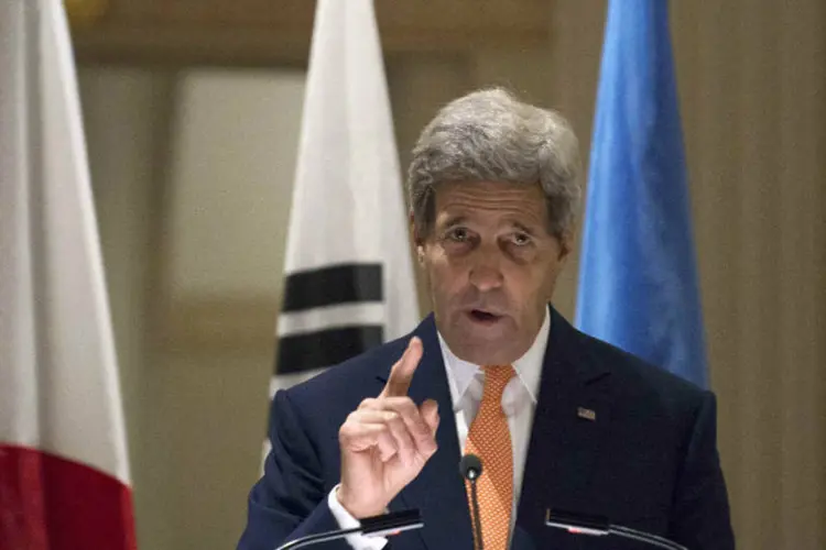 Kerry: "Nós vamos responsabilizá-los [Estado Islâmico] por suas atrocidades grotescas" (Darren Ornitz/Reuters)