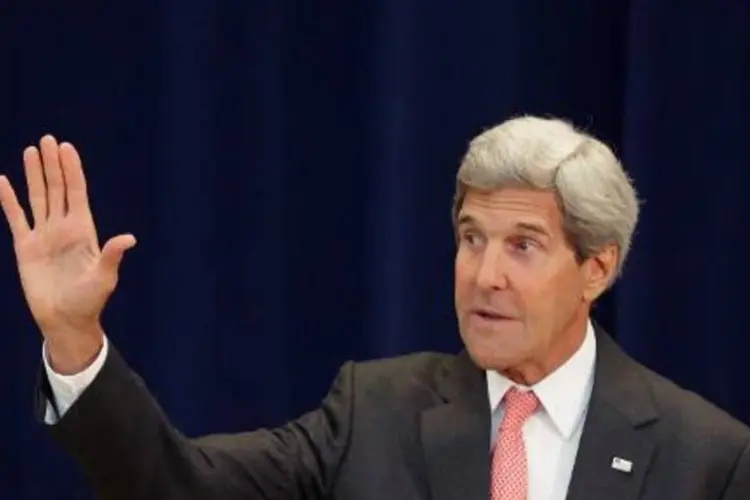 
	John Kerry: &quot;d&aacute; vontade de rir o fato da R&uacute;ssia falar de direito internacional&quot;
 (Chip Somodevilla/AFP)