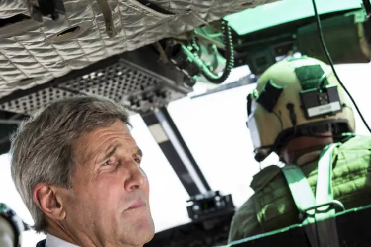 John Kerry: secretário busca apoio militar, político e financeiro para derrotar militantes do Estado Islâmico (Brendan Smialowski/Pool/Reuters)