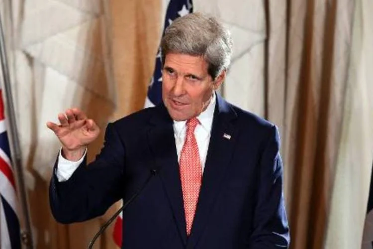 
	O secret&aacute;rio de Estado americano, John Kerry: EUA pediu ao Ir&atilde; a liberta&ccedil;&atilde;o de americanos detidos
 (Dan Himbrechts/AFP)