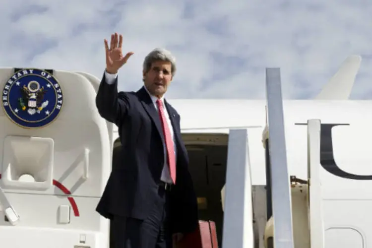 O secretário de Estado dos Estados Unidos, John Kerry, após reunião em Israel: fontes não disseram, no entanto, os motivos para o adiamento do encontro (Jacquelyn Martin/Pool/Reuters)