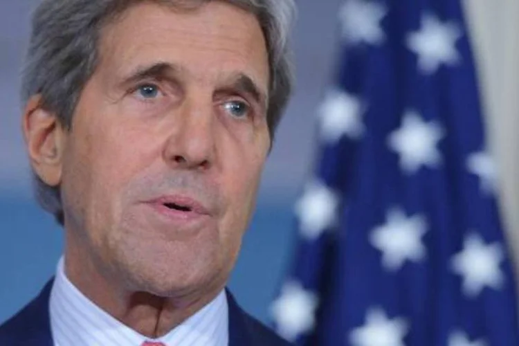 
	John Kerry afirmou que os Estados Unidos detectaram o lan&ccedil;amento de um m&iacute;ssil antia&eacute;reo quando o avi&atilde;o Malaysia Airlines caiu
 (Mandel Ngan/AFP)