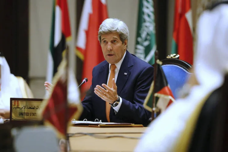 
	John Kerry: a visita de Kerry ocorre duas semanas antes de o presidente americano, Barack Obama, viajar a Riad
 (Jonathan Ernst / Reuters)