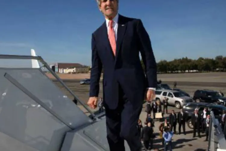 O secretário de Estado americano, John Kerry: o americano se reunirá novamente com o colega russo, Serguei Lavrov (Jacquelyn Martin/AFP)