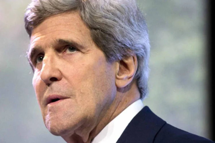 
	John Kerry: o secret&aacute;rio de Estado americano convocou a R&uacute;ssia a manter sua palavra e a respeitar a integridade territorial da Ucr&acirc;nia
 (Evan Vucci/Reuters)