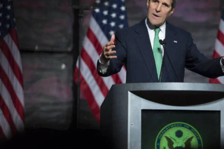 Secretário de Estado americano, John Kerry: Kerry negocia discretamente com palestinos e israelenses desde o ano passado um acordo (Andrew Harrer/Bloomberg)