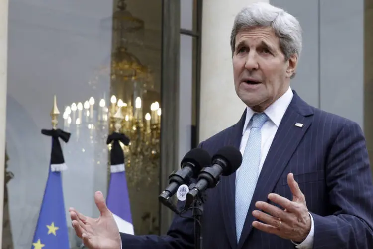 
	John Kerry: a quest&atilde;o do financiamento dos pa&iacute;ses em desenvolvimento tem sido um dos desafios das negocia&ccedil;&otilde;es da COP21
 (Philippe Wojazer/REUTERS)