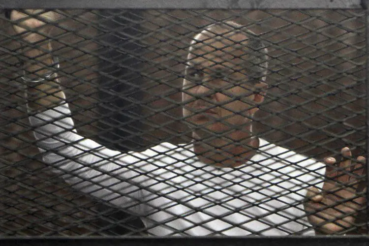 Peter Greste: jornalista australiano foi detido em plena crise entre o Egito e o Catar após a destituição de Mursi (REUTERS/Al Youm Al Saabi Newspaper/Files)