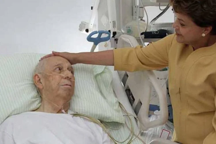A presidente Dilma Rousseff visitou o ex-vice-presidente José Alencar na última quinta (Ricardo Stuckert Filho/PR)