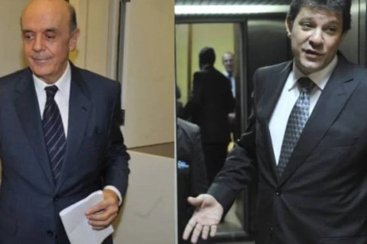 José Serra vai disputar prefeitura com Fernando Haddad, em São Paulo (Agência Brasil/Montagem de EXAME.com)