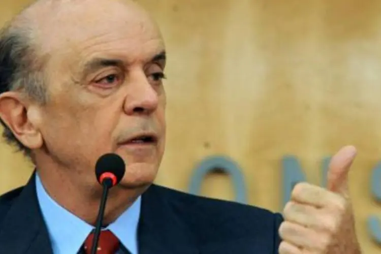 O candidato do PSDB, José Serra: horário eleitoral em rádio e televisão começa nesta semana (.)