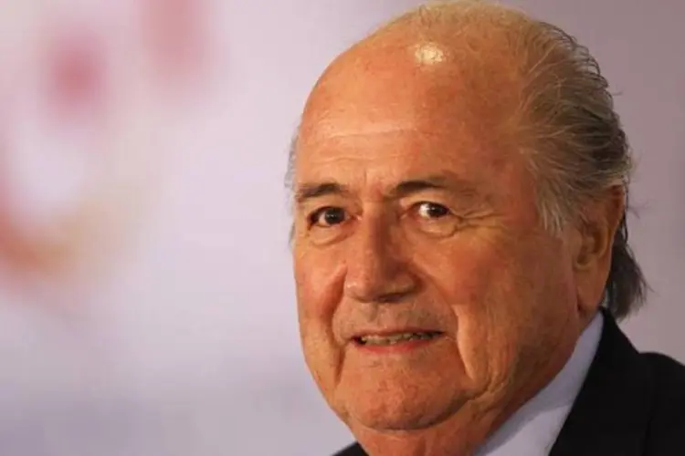 Blatter: ''Houve um atraso nos trabalhos, mas há dois meses houve acordo entre a Fifa e as autoridades brasileiras para que tudo siga indo bem'' (Getty Images)