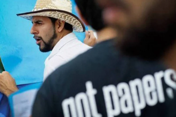 
	Jovens imigrantes nos EUA: Obama teve o respaldo de quase sete de cada dez latinos que depositaram seu voto em 2008
 (Joe Raedle/AFP)