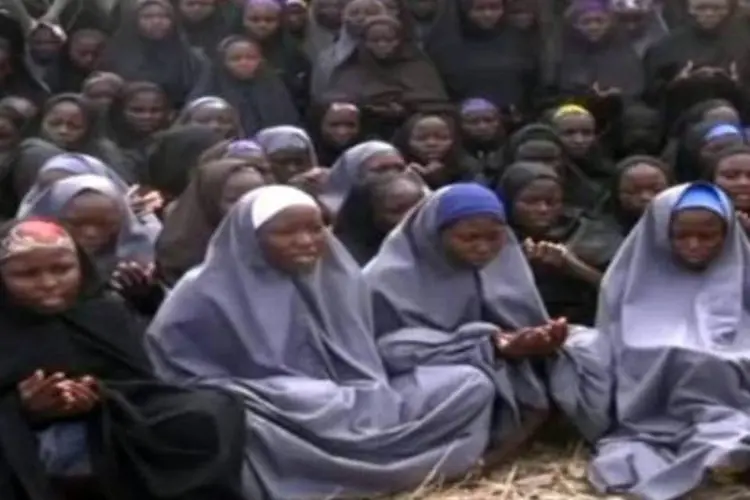 
	Jovens nigerianas sequestradas pelo Boko Haram: no total, 276 adolescentes foram sequestradas
 (AFP)