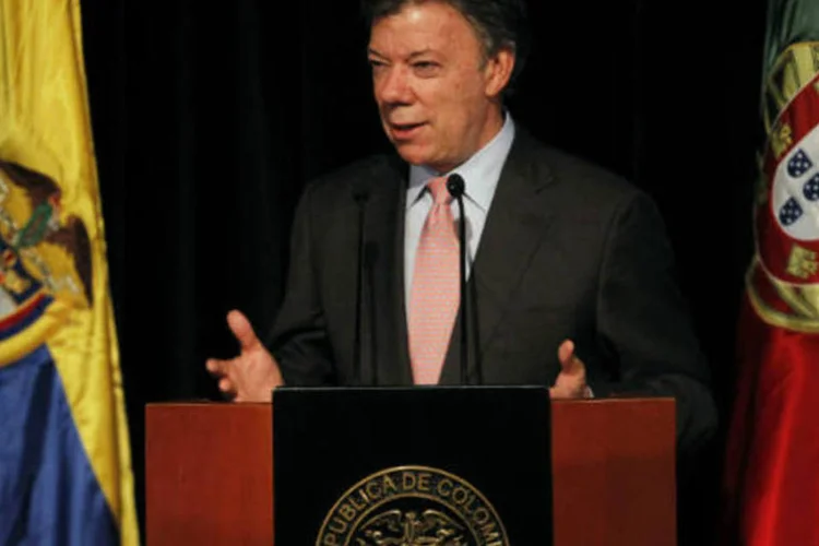 
	Presidente colombiano, Juan Manuel Santos: nos &uacute;ltimos cinco anos, as exporta&ccedil;&otilde;es colombianas para o Brasil aumentaram 61,1%
 (REUTERS/John Vizcaino)