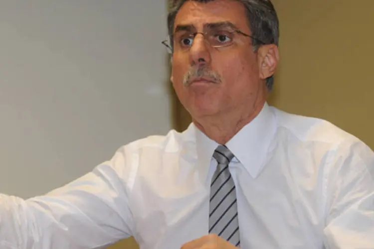 Romero Jucá: senador negou retaliação por citações na Odebrecht, mas admitiu que é preciso blindar o governo da agenda negativa (José Cruz/ABr)