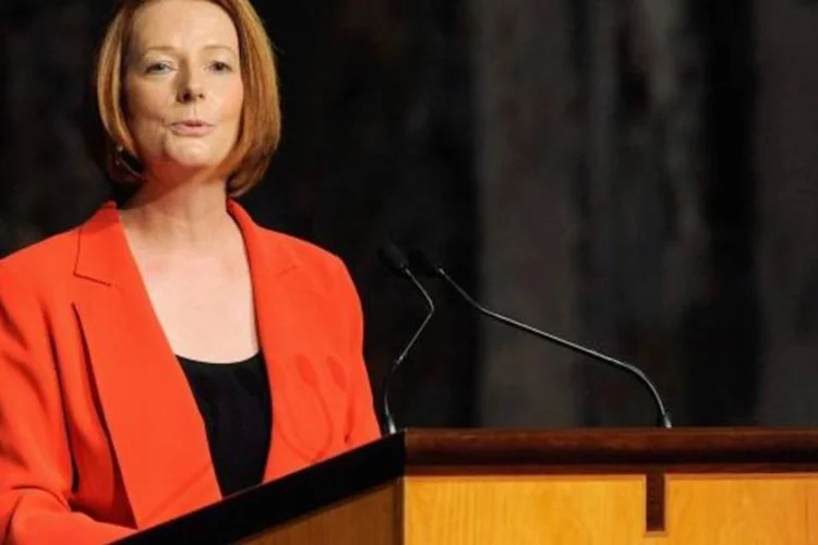 Gillard foi reeleita na última segunda-feira como líder trabalhista em uma votação na qual derrotou Rudd (Getty Images)