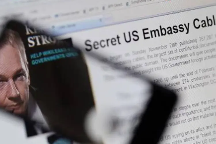 Fundador do site WikiLeaks, Julian Assange: portal divulgou textos que detalham uma série de conselhos da CIA para agentes de espionagem (Thomas Coex/AFP)