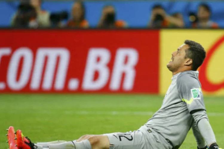 
	Tristeza: jornal espanhol &quot;As&quot; qualificou derrota como &quot;Sete maracanazos&quot;
 (Reuters/Kai Pfaffenbach)