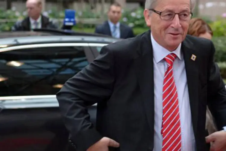 
	O chefe de ministros do Eurogrupo, Jean-Claude Juncker, chega em Bruxelas: ele afirmou, por&eacute;m, &nbsp;que o acordo ser&aacute; muito dif&iacute;cil
 (Bertrand Langlois/AFP)