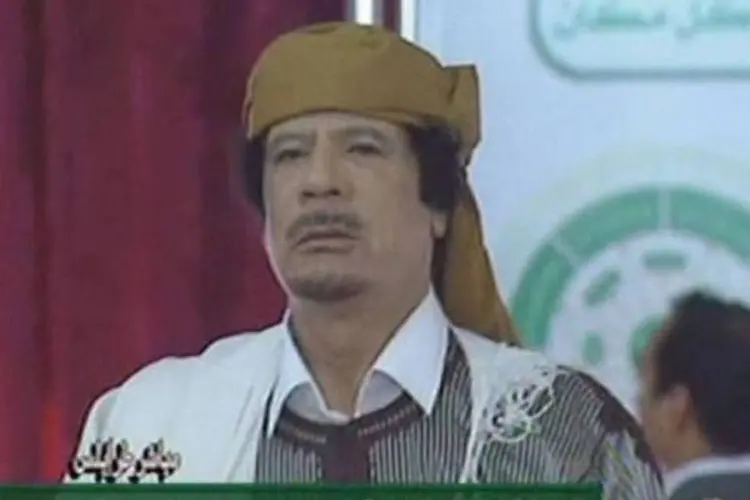 Muammar Kadafi, governante da Líbia: "Bin Laden virá se instalar na África do Norte (...) Vocês terão Bin Laden as suas portas", disse (AFP)