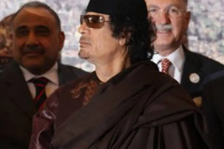 O filho mais novo de Muammar Kadafi comandava uma das brigadas mais eficientes do regime de seu pai
 (Hassan Ammar/AFP)