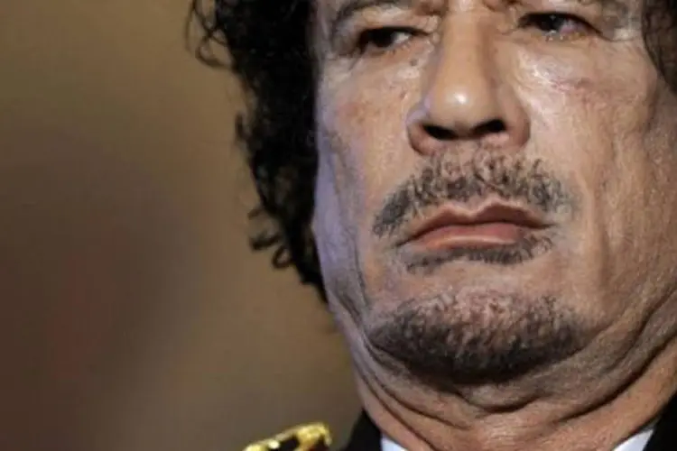 
	Muammar Kadafi: Benghazi, capital dos rebeldes durante a rebeli&atilde;o popular armada de 2011 contra a ditadura de Muammar Kadafi
 (Filippo Monteforte/AFP)